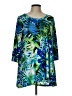 Caribe Blue 3/4 Sleeve Blouse Size L - photo 1