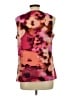 Ann Taylor LOFT 100% Polyester Pink Sleeveless Blouse Size L - photo 2
