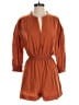 Cleobella 100% Cotton Solid Orange Brown Romper Size S - photo 1