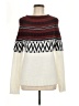BB Dakota Argyle Ivory Pullover Sweater Size M - photo 1