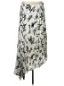 ASOS 100% Polyester Graphic Silver Casual Skirt Size 12 - photo 1