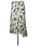 ASOS 100% Polyester Graphic Silver Casual Skirt Size 12 - photo 2