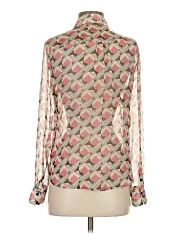Bebe Long Sleeve Silk Top (view 2)