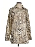 Chico's Animal Print Tan Long Sleeve Blouse Size S - photo 1