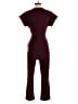 Express Solid Burgundy Purple Jumpsuit Size S - photo 2