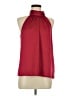 Gap 100% Polyester Burgundy Sleeveless Blouse Size M - photo 1