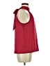 Gap 100% Polyester Burgundy Sleeveless Blouse Size M - photo 4