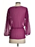 DKNY 100% Polyester Purple 3/4 Sleeve Blouse Size XS - photo 2