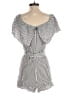 Alice + Olivia 100% Viscose Stripes Gray Black Romper Size 4 - photo 2