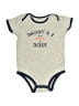 Carter's 100% Cotton Print Gray Short Sleeve Onesie 12-18 MO / 18 MO - photo 1