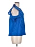 HD in Paris Blue Short Sleeve Blouse Size 6 - photo 4