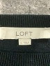 Ann Taylor LOFT Stripes Black Pullover Sweater Size L - photo 7
