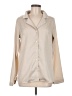 Unbranded 100% Polyester Color Block Tan Long Sleeve Blouse Size M - photo 1