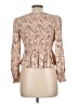 Japna 100% Rayon Tan Long Sleeve Blouse Size L - photo 2