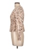 Japna 100% Rayon Tan Long Sleeve Blouse Size L - photo 5