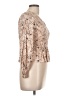 Japna 100% Rayon Tan Long Sleeve Blouse Size L - photo 4