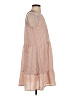 Unbranded 100% Polyester Floral Pink Tan Casual Dress Size S - photo 4