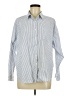 Thread & Supply 100% Cotton Stripes Blue Long Sleeve Button-Down Shirt Size M - photo 1