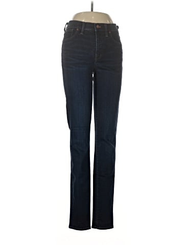 Madewell Taller 9" Mid-Rise Skinny Jeans in Larkspur Wash: TENCEL&trade; Denim Edition (view 1)