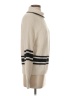 MNG Stripes Tan Turtleneck Sweater Size S - photo 4