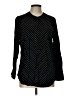 Old Navy 100% Rayon Polka Dots Black Long Sleeve Blouse Size L - photo 1
