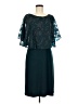 Connected Apparel 100% Polyester Teal Cocktail Dress Size 8 - photo 1