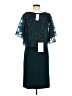 Connected Apparel 100% Polyester Teal Cocktail Dress Size 8 - photo 2