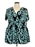 Unbranded Teal Short Sleeve Top Size 5X - photo 1