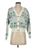 Assorted Brands Hearts Blue Cardigan Size XS - photo 1