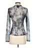 DAZY Gray Long Sleeve Blouse Size S - photo 2
