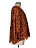 Nine West 100% Polyester Brown 3/4 Sleeve Blouse Size L - photo 4