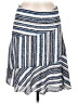 Ann Taylor LOFT 100% Polyester Stripes Blue Casual Skirt Size 6 - photo 1