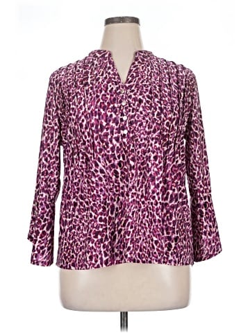 NY Collection 3/4 Sleeve Blouse (view 1)