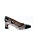 Stuart Weitzman 100% Leather Animal Print Black Heels Size 8 1/2 - photo 1