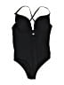 Unbranded Solid Black One Piece Swimsuit Size M - photo 1