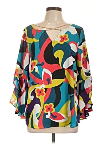 Bold Elements 3/4 Sleeve Blouse (view 1)
