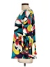 Bold Elements Teal 3/4 Sleeve Blouse Size L - photo 5