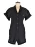 Madewell 100% Cotton Solid Black Romper Size XXS - photo 1