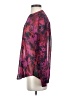 Chico's 100% Polyester Floral Purple Long Sleeve Blouse Size XS (00) - photo 5