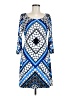 Jessica Simpson Graphic Blue Casual Dress Size 6 - photo 1
