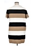 Max Mara 100% Cotton Stripes Tan Brown Casual Dress Size XL - photo 2