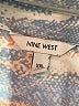 Nine West 100% Polyester Animal Print Blue Long Sleeve Blouse Size XXL - photo 7