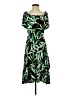 Joseph Ribkoff Tropical Green Cocktail Dress Size 4 - photo 1