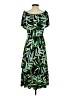 Joseph Ribkoff Tropical Green Cocktail Dress Size 4 - photo 2