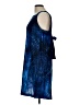DKNYC 100% Polyester Graphic Blue Cocktail Dress Size 10 - photo 5