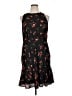J.Crew 100% Polyester Floral Black Cocktail Dress Size 16 (tall) - photo 1