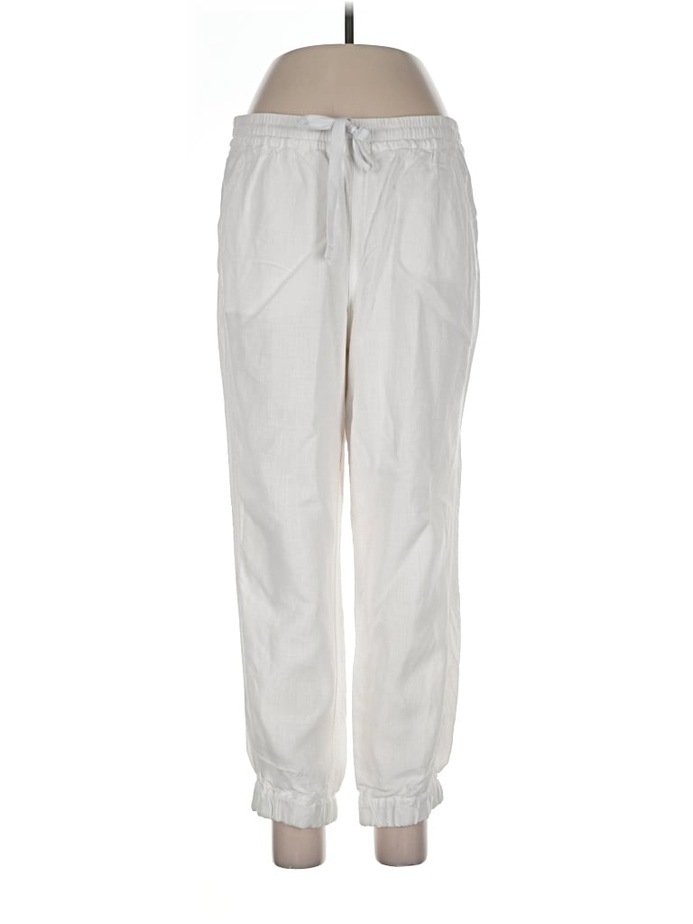 Pre-owned Jcrew Linen Pants In Ivory