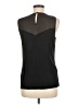Ecru 100% Leather Black Sleeveless Blouse Size M - photo 2