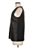 Ecru 100% Leather Black Sleeveless Blouse Size M - photo 5
