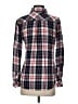 South Moon Under Plaid Red Long Sleeve Button-Down Shirt Size S - photo 2